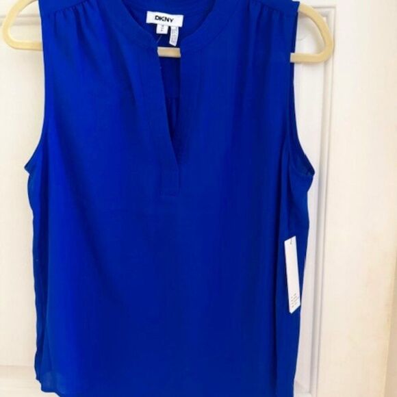DKNYC Tops - DKNY Women's Sleeveless Top Atlantic Blue Sz M
